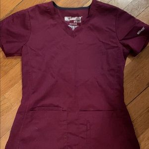 Greys Anatomy Active scrubs- wine color